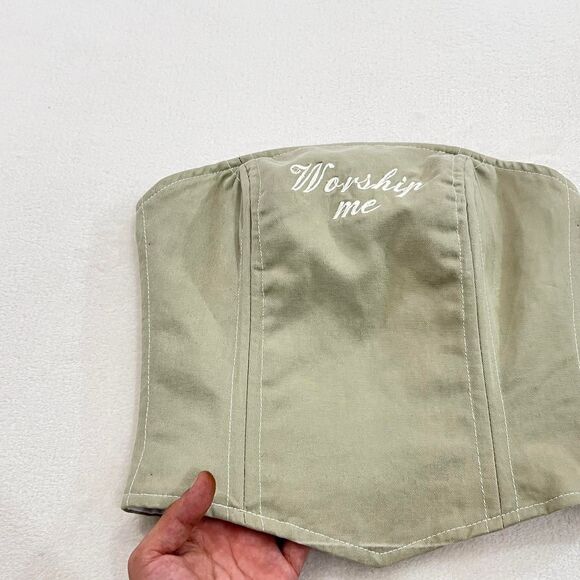 Handmade Green and Khaki Skirt set - Picture 2 of 8